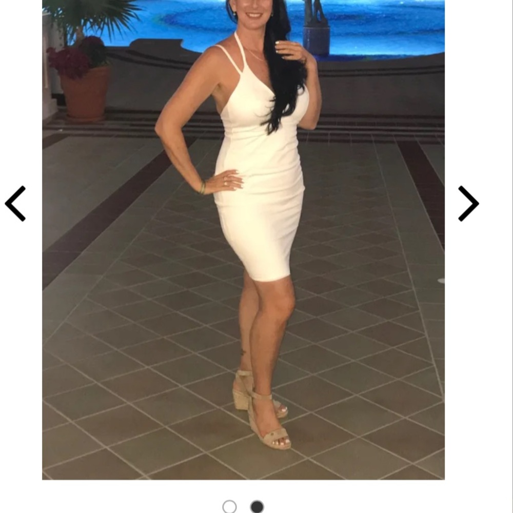 Lulus’s white midi dress XL NWT - Picture 8 of 8